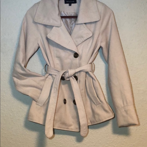 New Look Pea Coat Super Cute Fitted Pea Coat - Picture 2 of 8